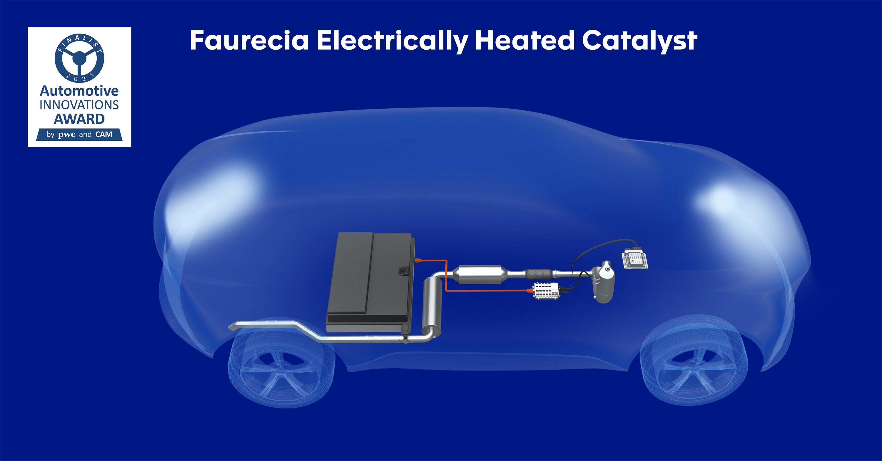 Bild des elektrisch beheizten Katalysators (EHC) von Faurecia