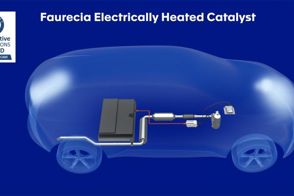 Bild des elektrisch beheizten Katalysators (EHC) von Faurecia
